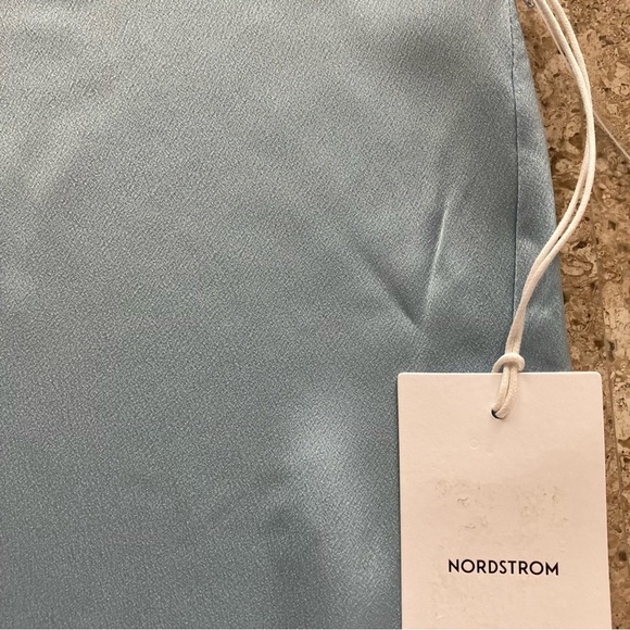 Nordstrom light blue silky dolman top Sz S - Picture 2 of 7